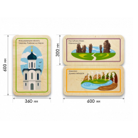 Набор стеновых панелей «Памятные места России - Владимир, Республика Коми, Камчатка» - «globural.ru» - Клин