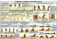 Плакат "Приемы и правила метания гранат" - «globural.ru» - Клин