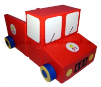 Напольная мягкая игрушка «Пожарная  машина» - «globural.ru» - Клин