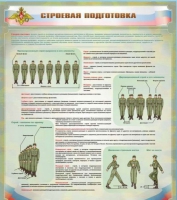 Стенд "Строевая подготовка" - «globural.ru» - Клин