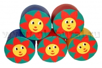Пуфик «Солнышко» d=60*30см (ВИК) - «globural.ru» - Клин
