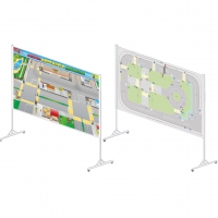 Магнитный стенд двусторонний "Азбука дорожного движения ПДД" - «globural.ru» - Клин
