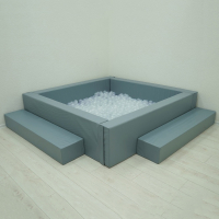 Сухой бассейн с шариками и RGB-подсветкой 190х190 см - «globural.ru» - Клин