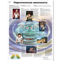Плакат "Наркотическая зависимость", ламинированный, 50*67 см - «globural.ru» - Клин