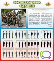 Стенд "Военная форма одежды (герб РФ)" - «globural.ru» - Клин