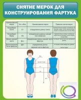 Стенд "Снятие мерок для конструирования фартука" - «globural.ru» - Клин