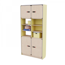 Рабочий стеллаж для воспитателя из коллекции «НЕГА» (цвет желтый) - «globural.ru» - Клин