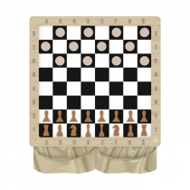 Настенная игра «2 в 1 шашки + шахматы» - «globural.ru» - Клин