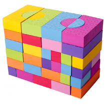 Конструктор мягкий 68 блоков - «globural.ru» - Клин