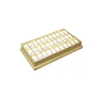 Английский алфавит на пластиковых табличках. Красный. Прописные буквы. 20/20 штук. - «globural.ru» - Клин