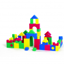 Блоки геометрические мягкие. Набор для класса. - «globural.ru» - Клин