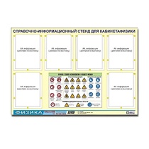 Стенд "Правила техники безопасности в кабинете физики" (80х110, 6 карманов) - «globural.ru» - Клин