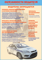 Плакат "Водителю запрещается " 1000*1400 винил - «globural.ru» - Клин