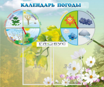 Стенд "Календарь погоды" - «globural.ru» - Клин