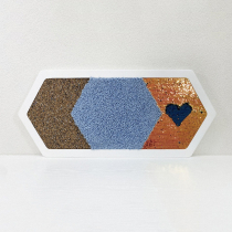 Декоративная тактильная панель 3в1 - «Пробка, Ворс, Пайетка» - «globural.ru» - Клин