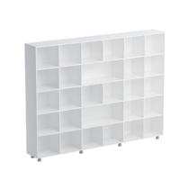 Шкаф-стеллаж без дверок (белый) - «globural.ru» - Клин