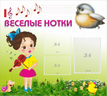 Стенд "Веселые нотки" - «globural.ru» - Клин