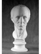Гипсовая голова Гай Юлий Цезарь - «globural.ru» - Клин