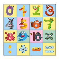 Коврик для логобота Пчелка "Цифры" - «globural.ru» - Клин