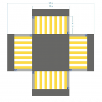 Имитация четырехстороннего перекрестка 5,5*4,5 м - «globural.ru» - Клин