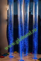 Интерактивная воздушнопузырьковая трубка «Ручеек» с пультом управления - «globural.ru» - Клин