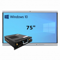 Интерактивная панель 75" (встроенный ПК, Win10, Intel i5) - «globural.ru» - Клин