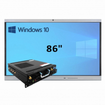 Интерактивная панель 86" (встроенный ПК Win10, Intel i5) - «globural.ru» - Клин