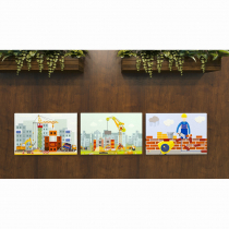 Комплект настенных панелей «Стройка» - «globural.ru» - Клин