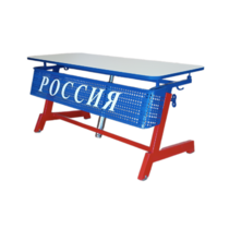 Стол ученический двухместный "Патриот-2п" на газовом лифте (р.гр. № 3-7 и наклоном столешницы ) - «globural.ru» - Клин