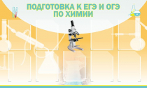 Стенд "Подготовка к ЕГЭ и ОГЭ по химии вариант 2 (9 карманов)" - «globural.ru» - Клин