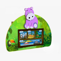 Сенсорный настенный коррекционно-развивающий комплекс "Бегемотик" - «globural.ru» - Клин