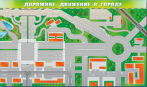 Доска магнитно-маркерная панорамная "Дорожное движение в городе" - «globural.ru» - Клин