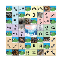 Коврик для логобота Пчелка "Следы животных" - «globural.ru» - Клин