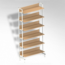  Стеллаж на металлокаркасе односторонний - «globural.ru» - Клин