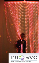 Мерцающий занавес в комплекте с источником света (ширина: 160 см количество нитей: 160 штук) - «globural.ru» - Клин