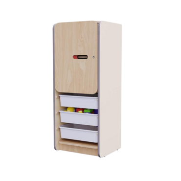 Закрытый шкаф с ящиками из коллекции мебели «НЕГА (цвет бежевый) - «globural.ru» - Клин