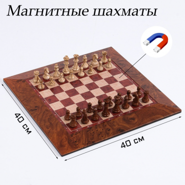 Шахматы магнитные доска и фигуры из пластика - «globural.ru» - Клин