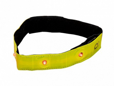 Световозвращающий светодиодный браслет на текстильной застежке - «globural.ru» - Клин