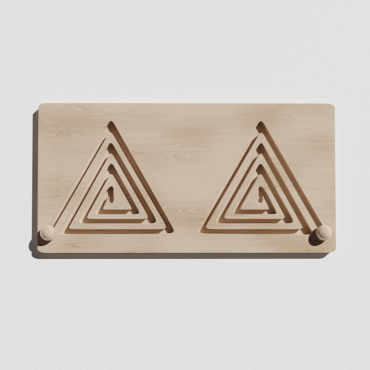 Такт-панель "Треугольный лабиринт №14" - «globural.ru» - Клин