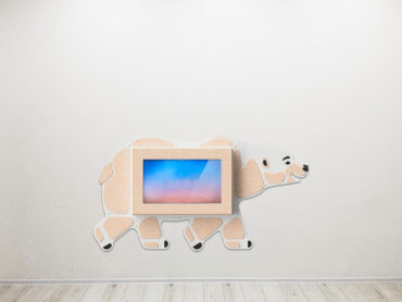 «Медведь» -Декоративная сенсорная панель 32" - «globural.ru» - Клин