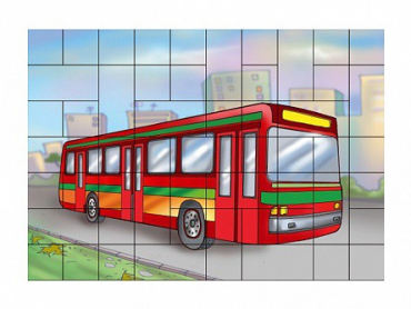 Магниты-пазлы "Автобус" - «globural.ru» - Клин