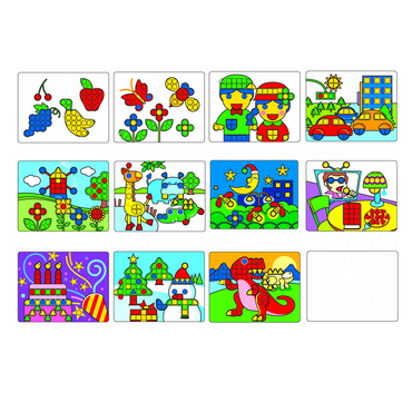 Рабочие карточки для набора "Геометрической фигуры" - «globural.ru» - Клин