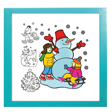 Настенный модуль «Раскраска - 75х75» - «globural.ru» - Клин