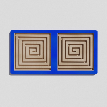 Такт-панель "Синий лабиринт №4" - «globural.ru» - Клин