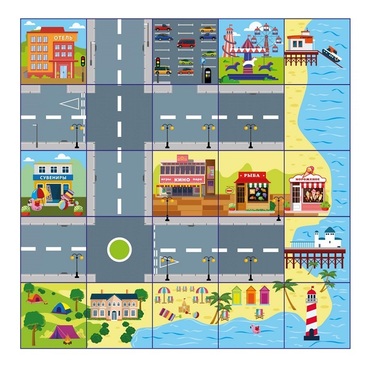 Коврик для логобота Пчелка "Пляж" - «globural.ru» - Клин