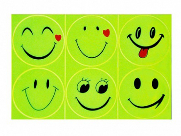 Комплект световозвращающих наклеек "Смайлики" - «globural.ru» - Клин