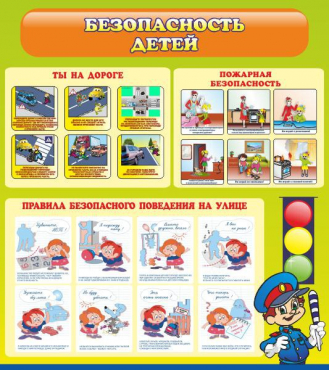 Стенд "Безопасность детей" (вариант 1) - «globural.ru» - Клин