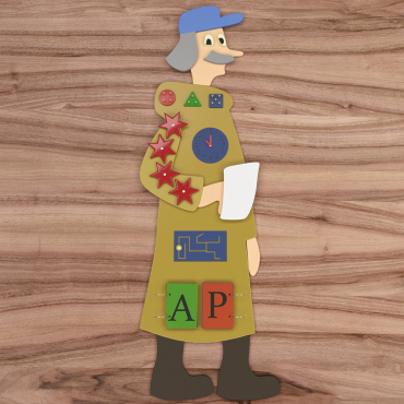 Бизиборд "Почтальон Печкин" - «globural.ru» - Клин