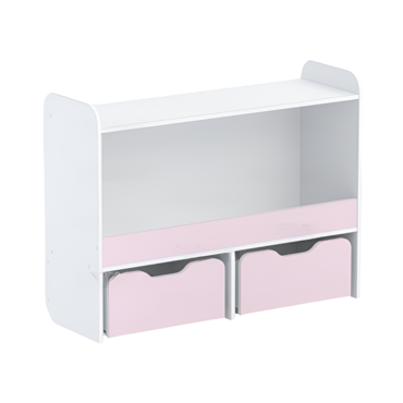 Стеллаж для игрушек и пособий "Росток 1" (белый/зефир) - «globural.ru» - Клин