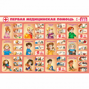 Стенд "Первая помощь" - «globural.ru» - Клин